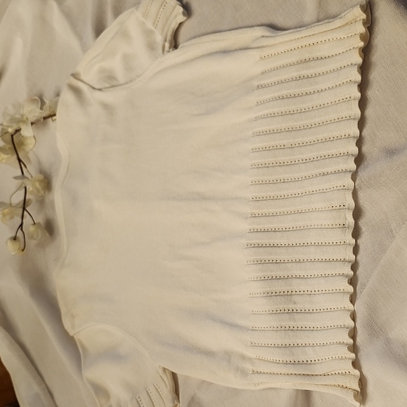 Jennifer Dule Clean, White Denim Mini Skirt & Liz Claiborne Top Small, $55 - Picture 6 of 14